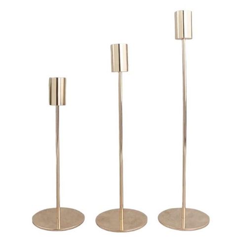 Pack 3 Porta Vela Candelabro Set 3 Candelabros Elegantes-0