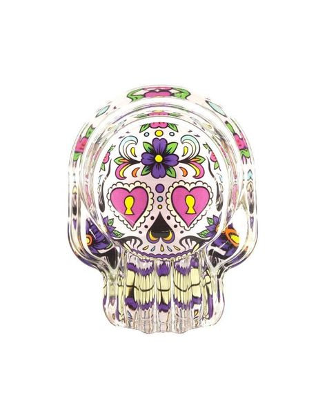 Cenicero De Calavera Catrina De Vidrio Modelo Surtido-0