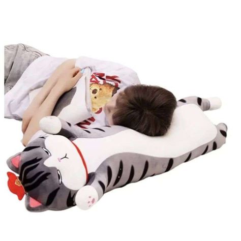 Peluche Almohada Alargado De Gato Chino Para Niños Y Adultos-1
