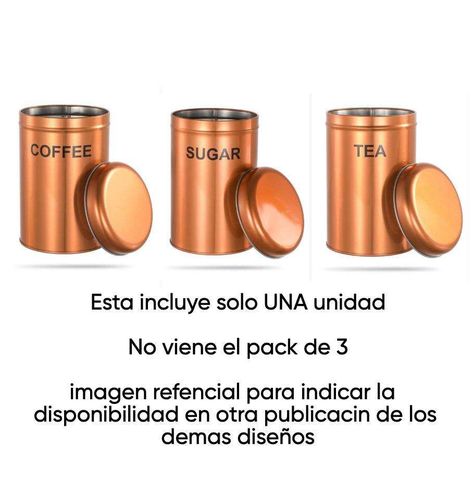 Pack 2 Envases Contenedores Frascos Cocina Azucar Y Café 2-1