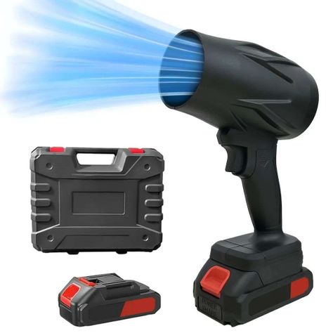 Soplador Profesional De Polvo Turbina Inalámbrico 1050w 48v Color Negro-0