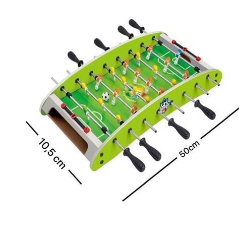 Juego Mini Futbolito Mesa Mini Futbol Juguete Soccer Verde-1