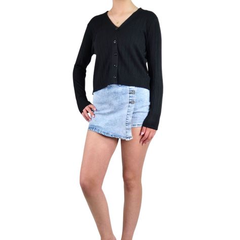 Sweater Mujer Cardigan Botones Otoño Cuello V Diseño 6009-0