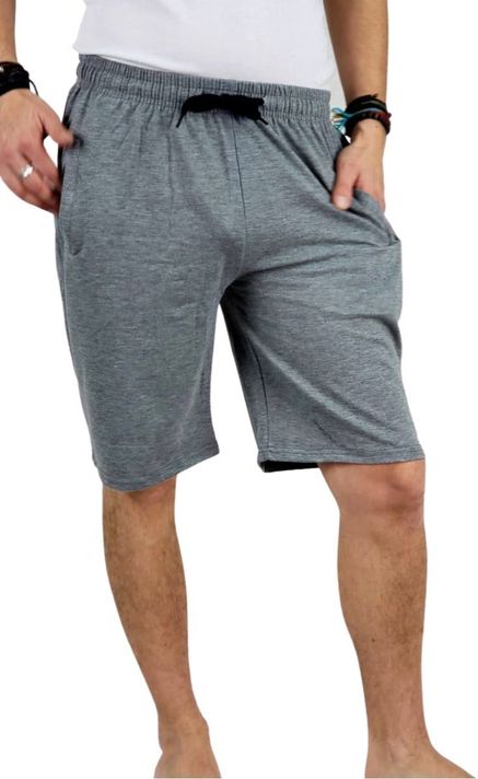 Short Deportivo Hombre Algodon Liso Bolsillos 169-0