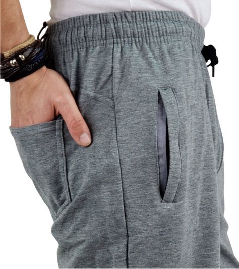 Short Deportivo Hombre Algodon Liso Bolsillos 169-2
