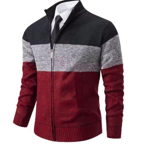 Sweater Chaqueta Cuello Subido Algodón Forro Piel 7170-1