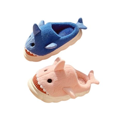 Pantufla Zapato Descanso Niños Diseños Tiburón suela Confortable 4245-1