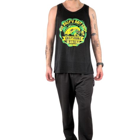 Polera Sin Manga Musculosa Hombre Diseño Colores 240-0