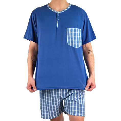 Pijama Hombre Verano Short Y Polera 524-2