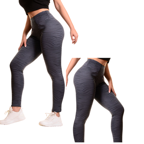 Calza Deportiva Mujer Gym Tiro Alto Lycra Running 08-1