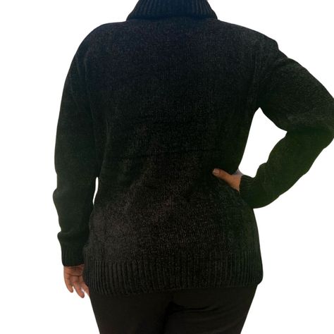 Sweater Mujer Cuello Alto Chenil Otoño Invierno Colores 611-1