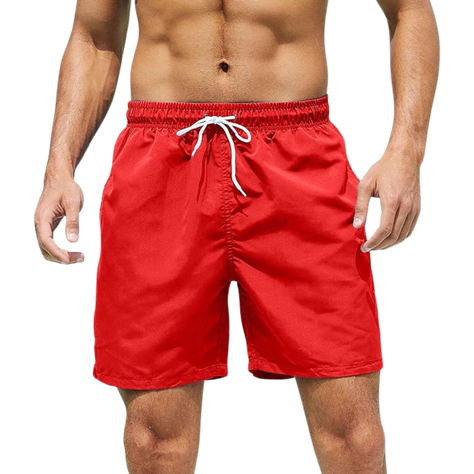 Traje De Baño Hombre Forro Malla Colores Liso 205-0