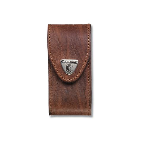 Estuche de cuero color café para cinturón. Tamaño 10,7x5x3,2cm-0