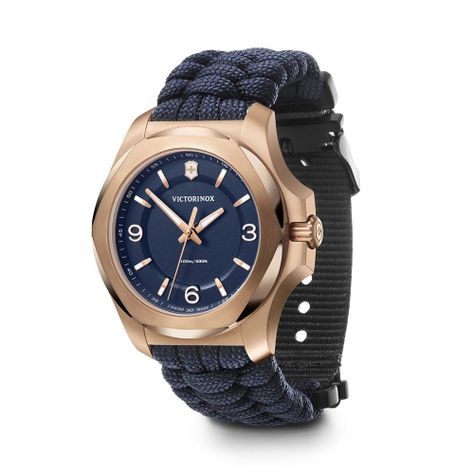Reloj I.N.O.X. V dial azul, correa paracord azul.-1