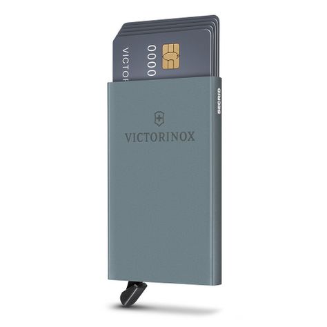Billetera para tarjetas Altius Secrid Essential color titanio Victorinox.-1