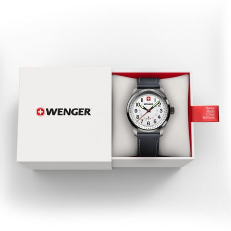Reloj Terragraph caja negra 43 mm Wenger-2
