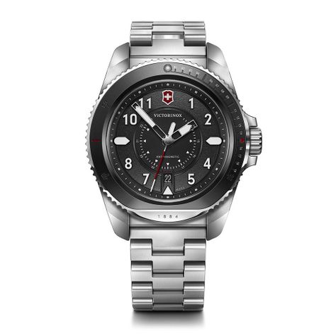 Reloj Journey 1884 dial negro correa acero inox-0