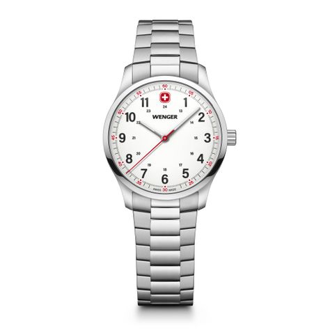 Reloj City Sport 34 mm correa acero Wenger-0