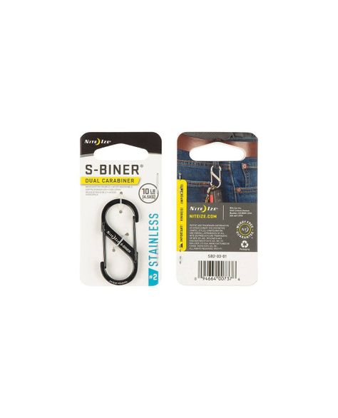 Mosquetón S-Biner® Dual Carabiner Nite Ize Negro-1