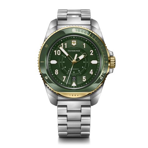 Reloj Journey 1884 correa acero dial verde Victorinox-0