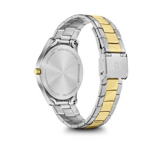 Reloj City Classic Correa acero dial plateado Wenger-1