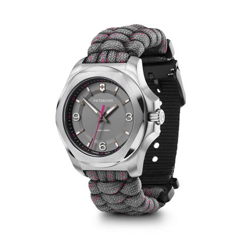 Reloj I.N.O.X. V dial gris, correa paracord gris.-1