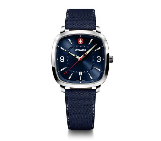 Reloj Vintage Sport textil dial azul Wenger-0