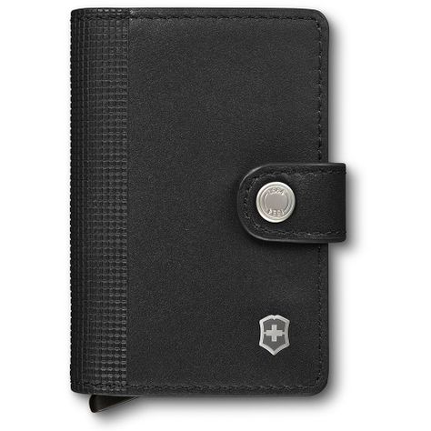 Billetera de cuero Altius Secrid color negro Victorinox.-0