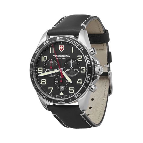 Reloj Fieldforce Chrono cuero negro Victorinox-1