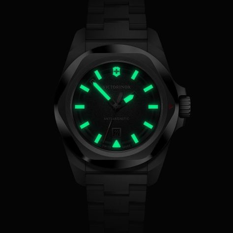 Reloj I.N.O.X. Quartz correa de acero inoxidable negro Victorinox-5