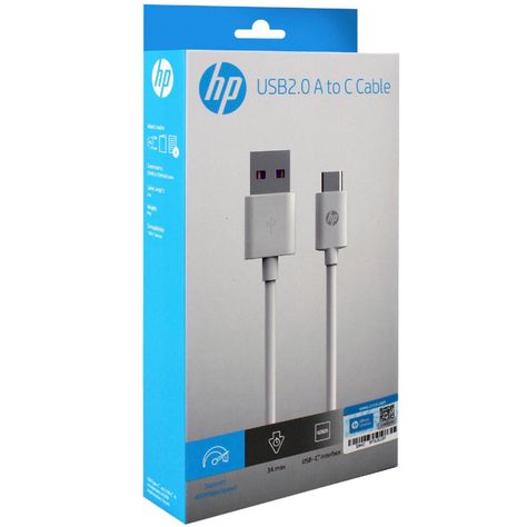 Cable 2.0 a Tipo-C Blanco 2mt  9YE94AA - Crazygames-1