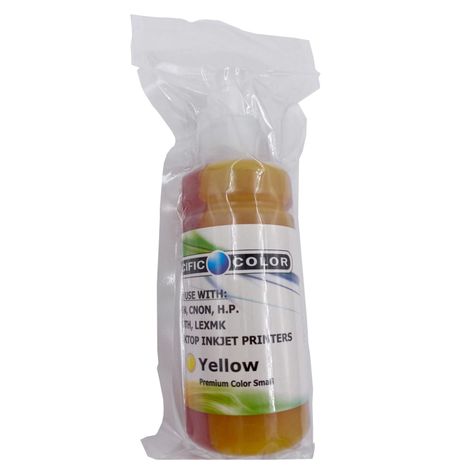 Tinta Para Recarga de Impresoras 100ml Premiun Yellow-1