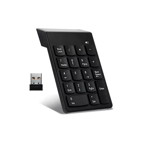 Mini Teclado Numerico Inalambrico 2.4 Black-0