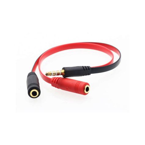 Splitter Cable 2 A 1 Audio 3.5 Sonido Y Micrófono-0