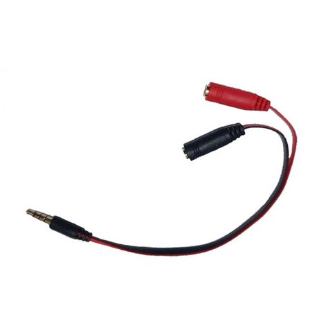 Splitter Cable 2 A 1 Audio 3.5 Sonido Y Micrófono-1