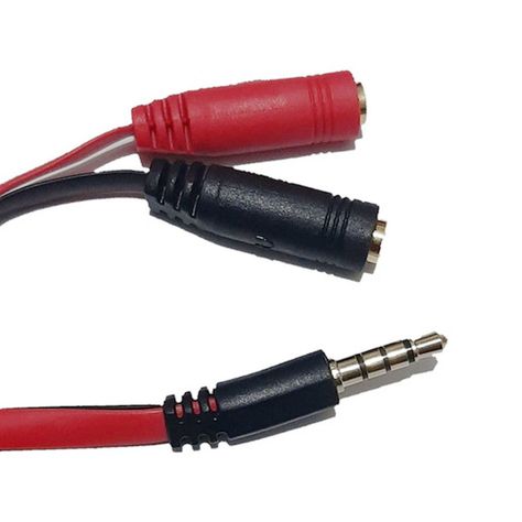 Splitter Cable 2 A 1 Audio 3.5 Sonido Y Micrófono-2
