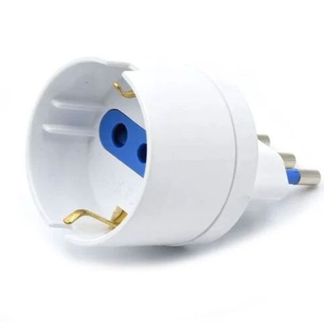 Enchufe Adaptador Schuko Blanco Me-1109 - Crazygames-1