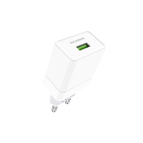 Cargador Rapido Qualcomm 3.0 18W White Borofone BA47A-0