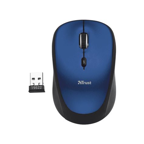 Mouse Inalambrico Trust Yvi Blue - Crazygames-0