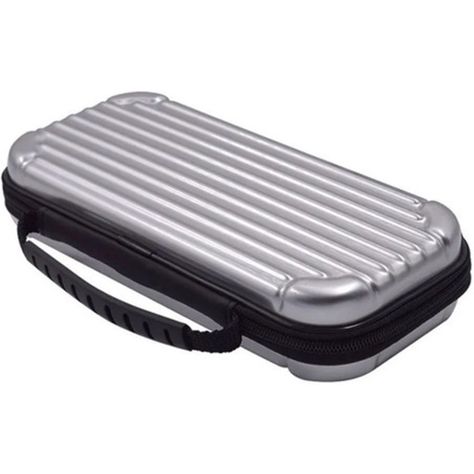 Estuche Rígido Gris Antishock Resistente Al Agua Para Switch-0