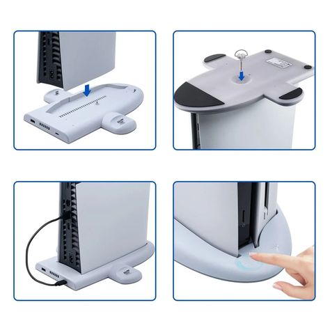 Base Soporte Para Ps5 Slim Con Refrigeración Y Carga Touch-1
