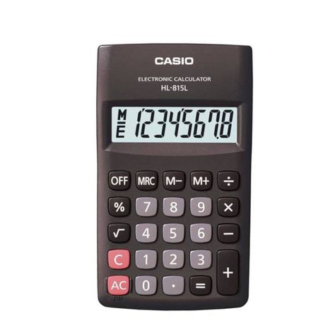 Calculadora De Bolsillo Casio HL-815L Negro - Crazygames-0