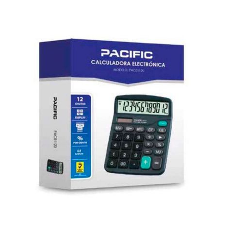 Calculadora Electrónica de 12 Digitos Pacific PAC01119-2