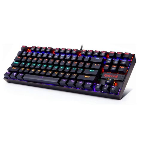 Teclado Mecanico Kumara Black Rainbow Redragon Switch Red-2