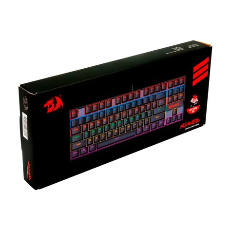 Teclado Mecanico Kumara Black Rainbow Redragon Switch Red-4