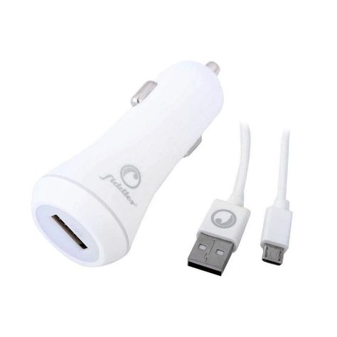 Cargador De Auto 2 Puerto USB + Cable Micro USB FD-C0034-1