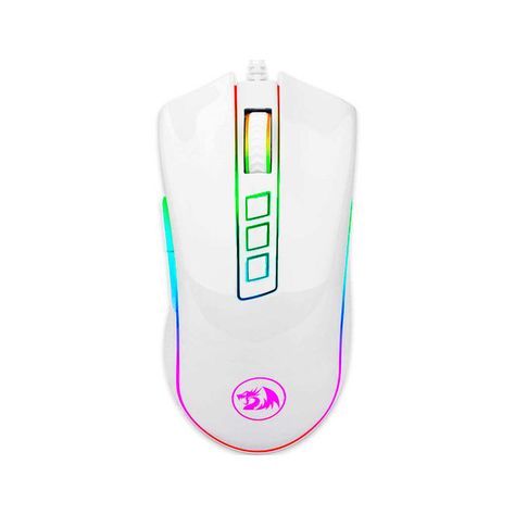 Mouse Gamer Redragon Cobra White M711W - Crazygames-0
