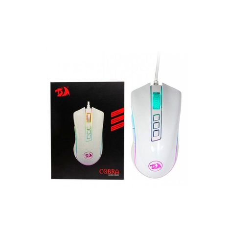 Mouse Gamer Redragon Cobra White M711W - Crazygames-3