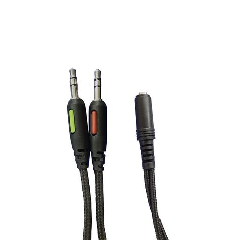 Splitter Audio/Micrófono Gamer 1 Jack Hembra a 2 Jack Machos-2