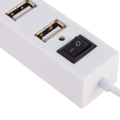 Hub Usb 2.0 Philco 4 Puertos Blanco - Crazygames-2